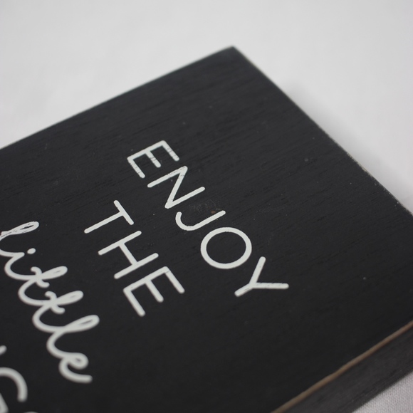 Rustic “Enjoy the Little Things” Wall Decor - Picture 3 of 6